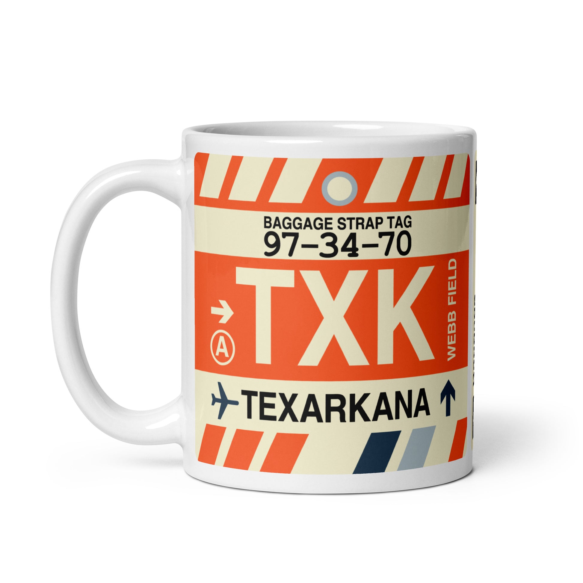 Travel Gift Coffee Mug • TXK Texarkana Souvenir • YHM Designs - Image 02