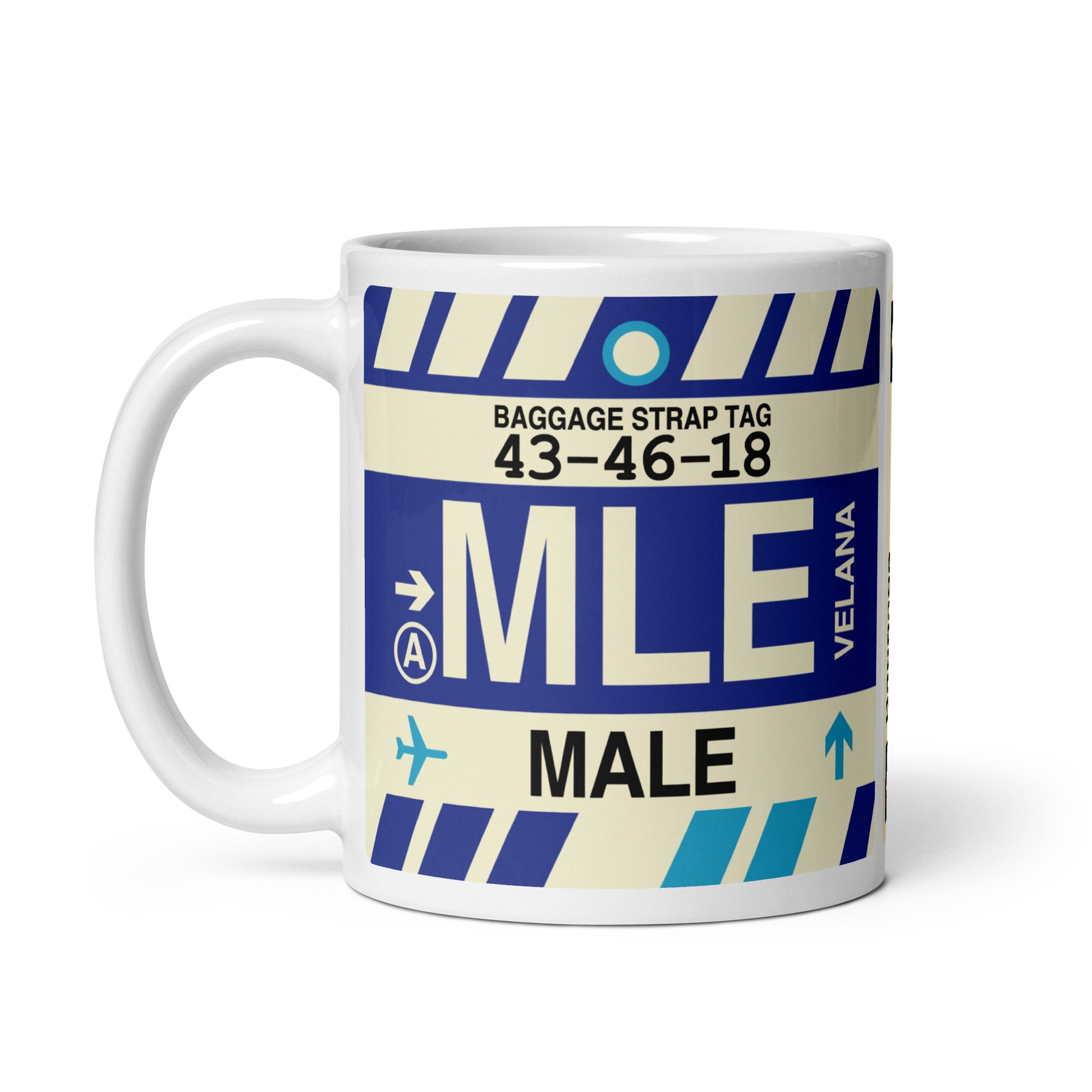 Travel Gift Coffee Mug • MLE Malé Souvenir • YHM Designs - Image 02