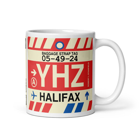 Travel-Themed Coffee Mug • YHZ Halifax • YHM Designs - Image 01