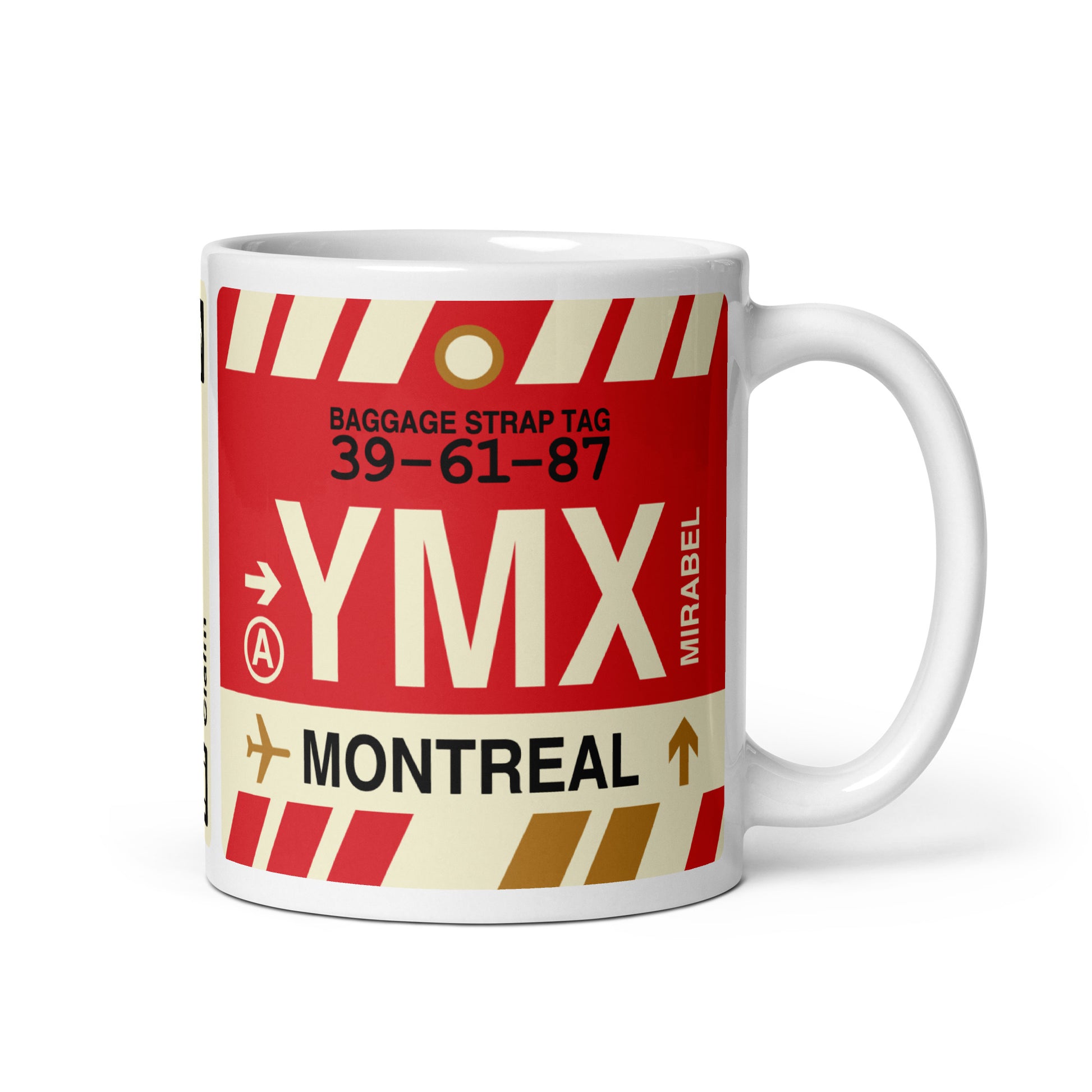 Travel-Themed Coffee Mug • YMX Montreal • YHM Designs - Image 01