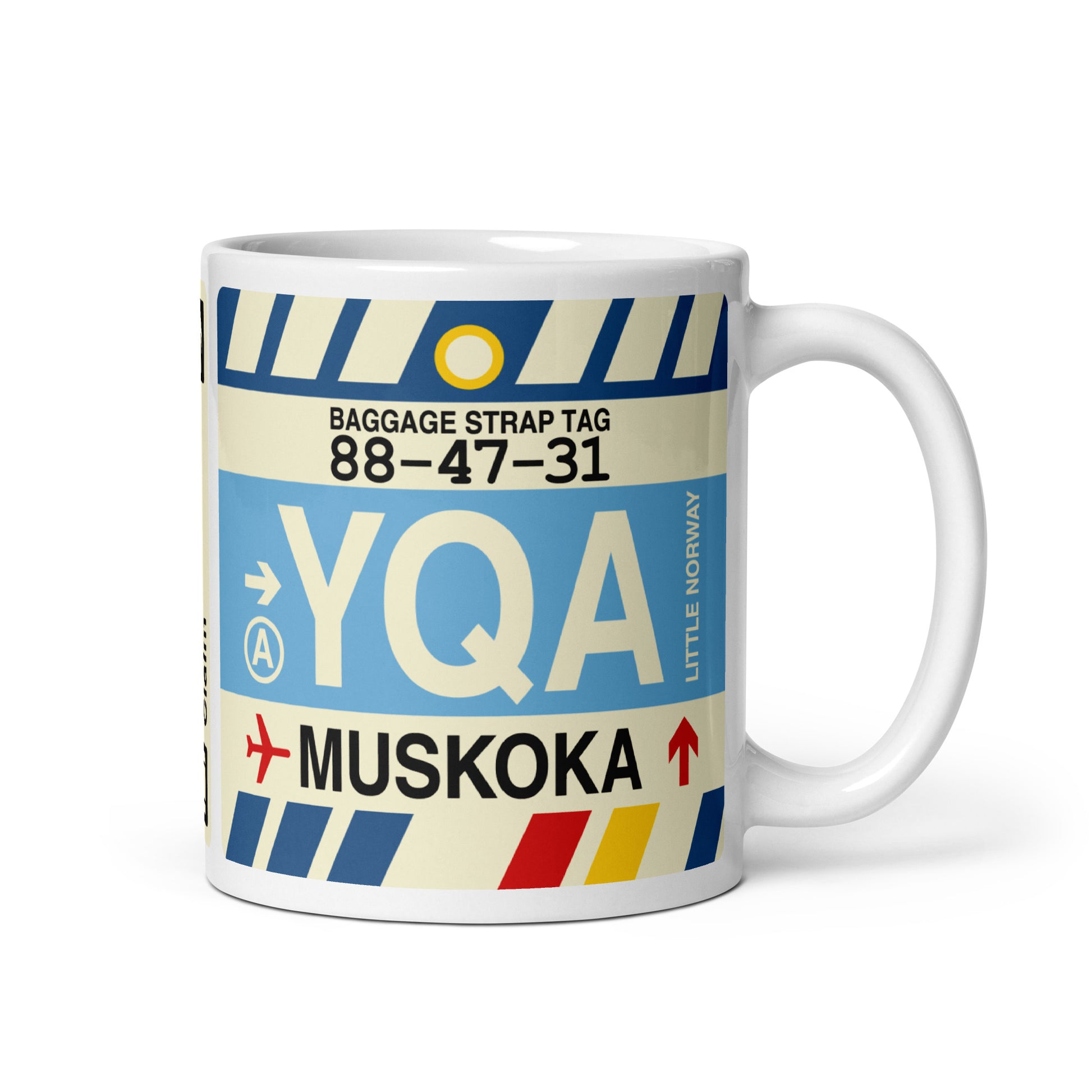 Travel-Themed Coffee Mug • YQA Muskoka • YHM Designs - Image 01