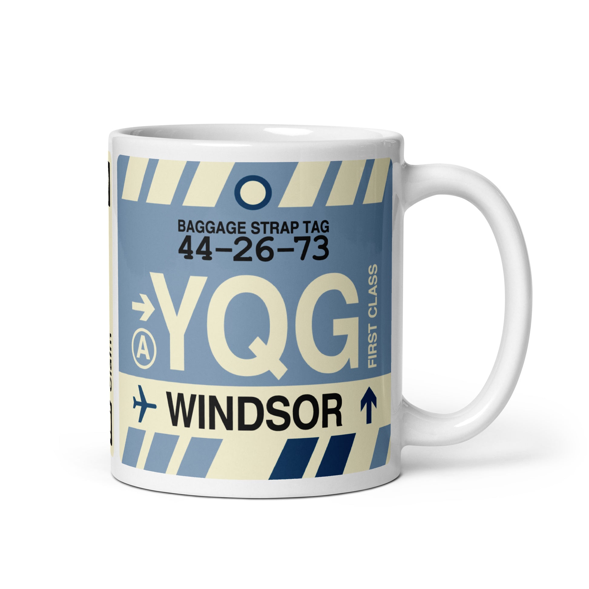 Travel-Themed Coffee Mug • YQG Windsor • YHM Designs - Image 01