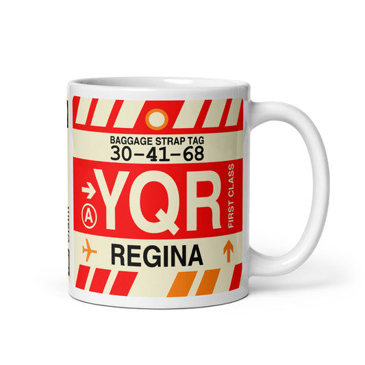 Travel-Themed Coffee Mug • YQR Regina • YHM Designs - Image 01