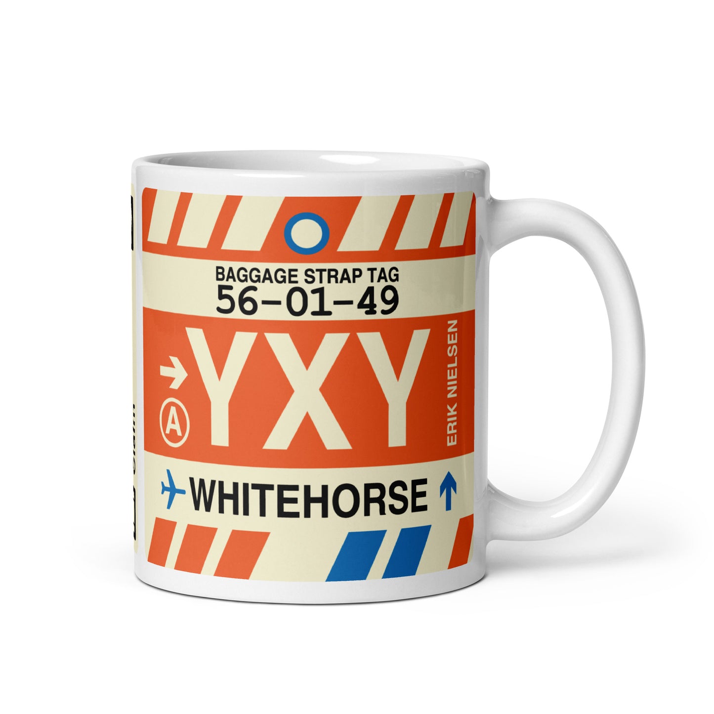 Travel-Themed Coffee Mug • YXY Whitehorse • YHM Designs - Image 01