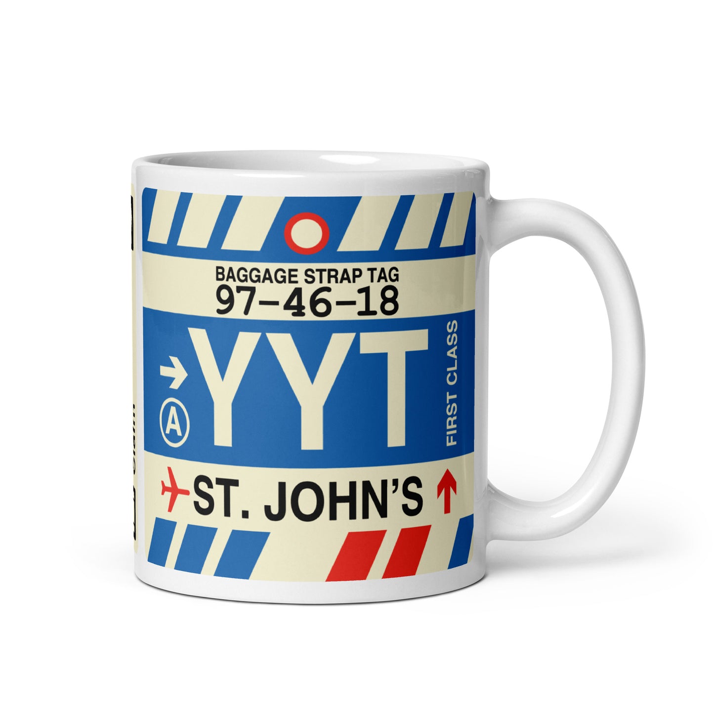 Travel-Themed Coffee Mug • YYT St. John's • YHM Designs - Image 01