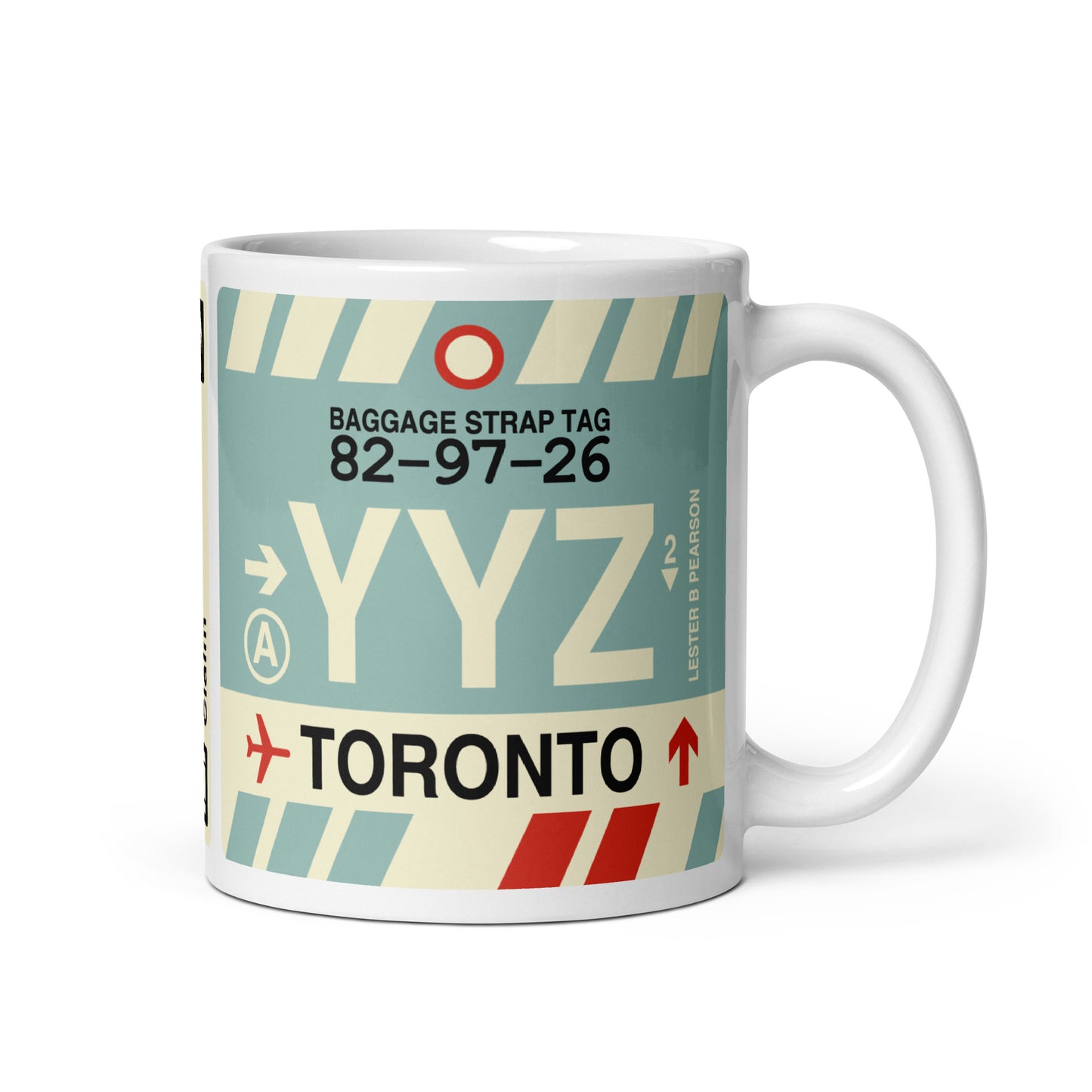 Travel-Themed Coffee Mug • YYZ Toronto • YHM Designs - Image 01