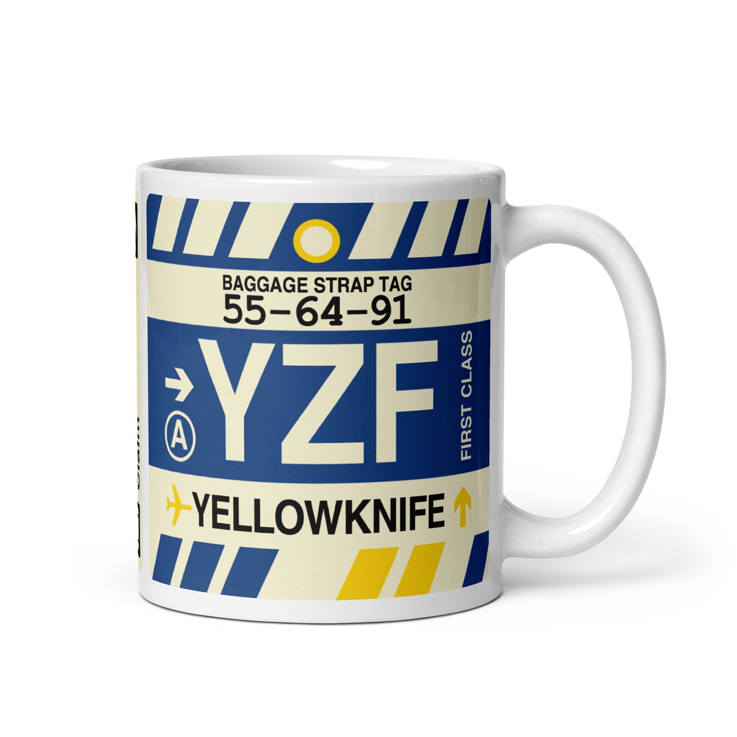 Travel-Themed Coffee Mug • YZF Yellowknife • YHM Designs - Image 01