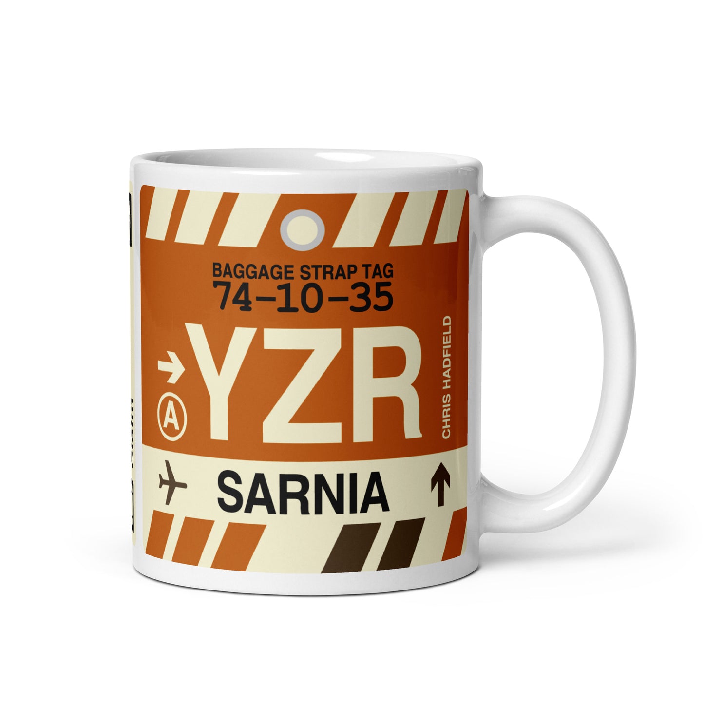 Travel-Themed Coffee Mug • YZR Sarnia • YHM Designs - Image 01