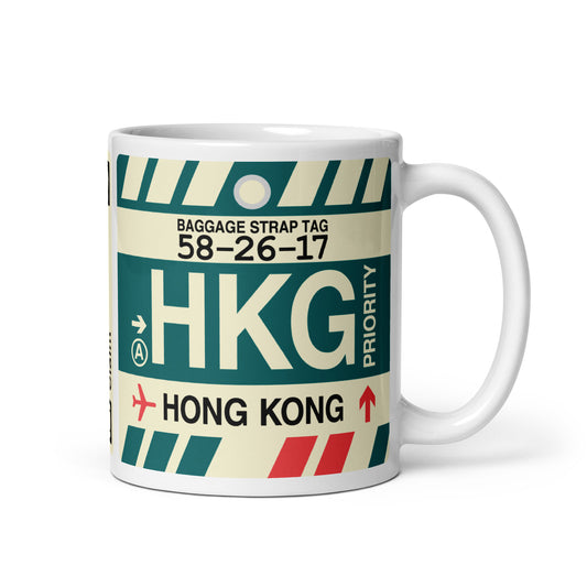 Travel Gift Coffee Mug • HKG Hong Kong • YHM Designs - Image 01