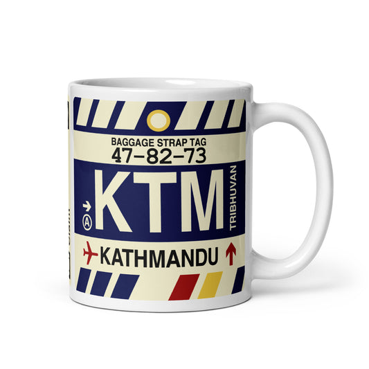 Travel Gift Coffee Mug • KTM Kathmandu • YHM Designs - Image 01