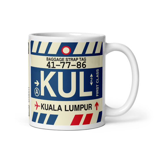 Travel Gift Coffee Mug • KUL Kuala Lumpur • YHM Designs - Image 01