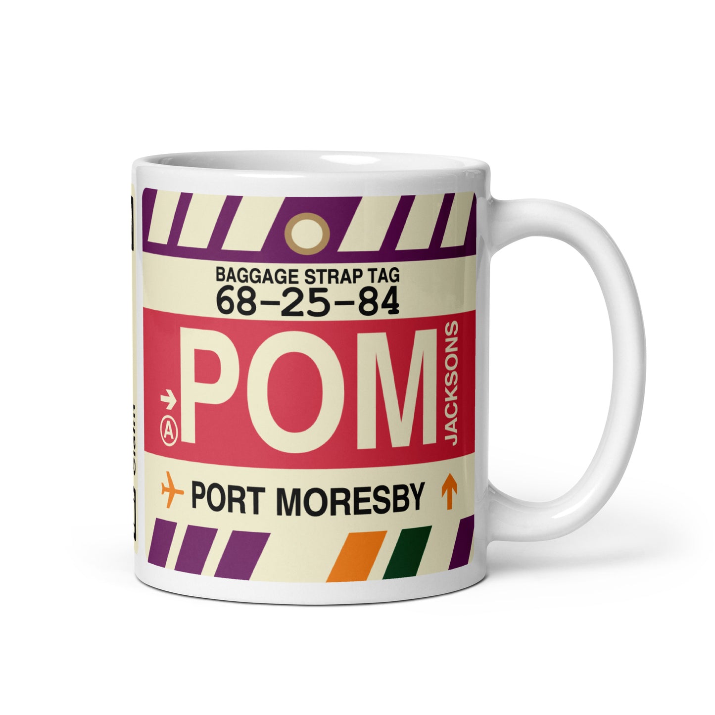Travel Gift Coffee Mug • POM Port Moresby • YHM Designs - Image 01