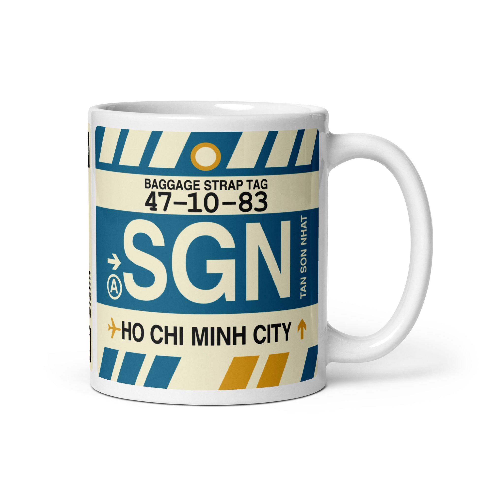 Travel-Themed Coffee Mug • SGN Ho Chi Minh City • YHM Designs - Image 01