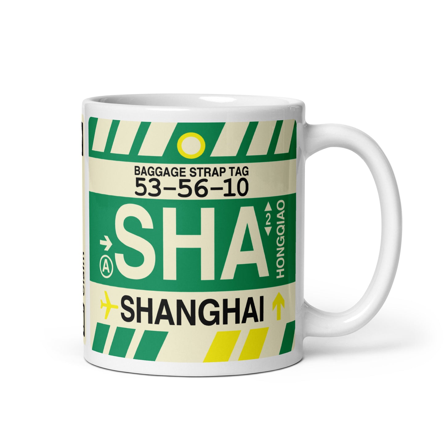 Travel-Themed Coffee Mug • SHA Shanghai • YHM Designs - Image 01