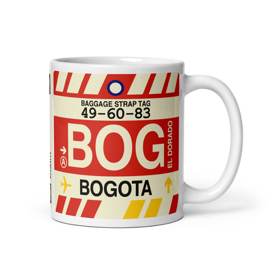 Travel-Themed Coffee Mug • BOG Bogota • YHM Designs - Image 01