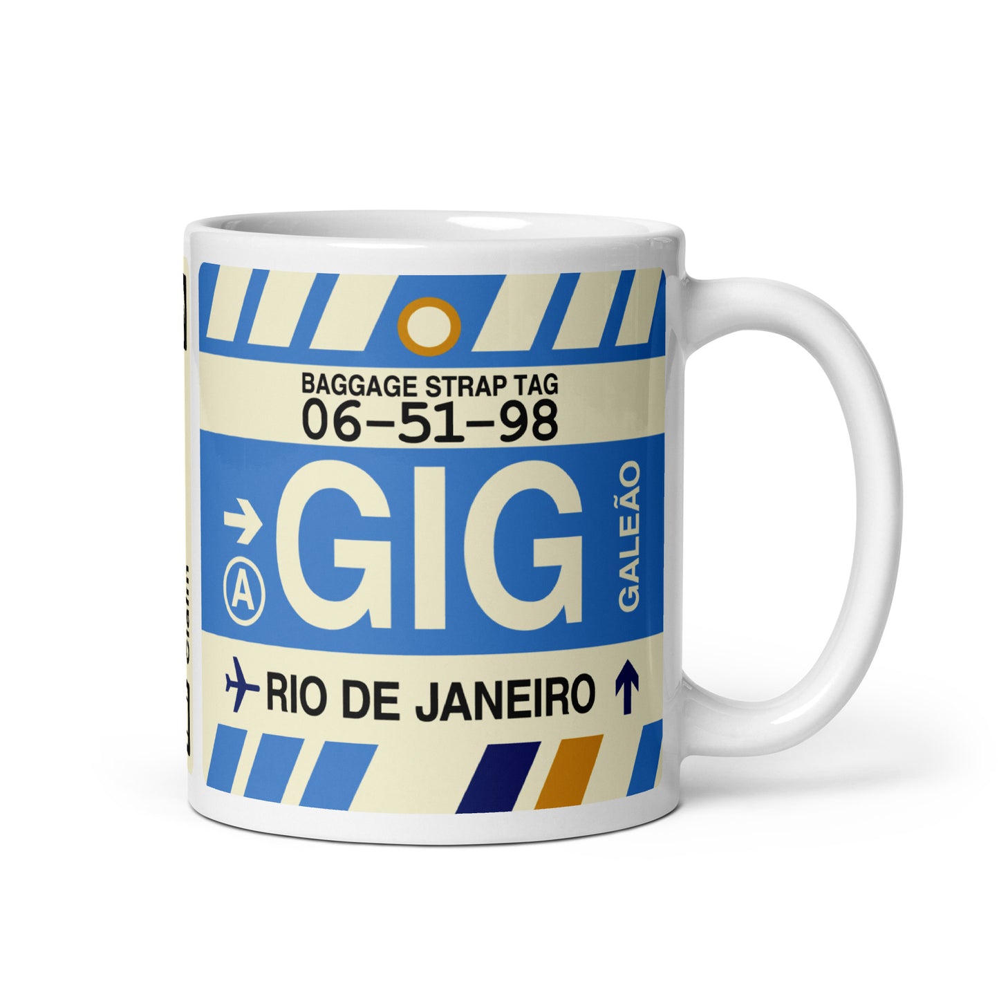 Travel-Themed Coffee Mug • GIG Rio de Janeiro • YHM Designs - Image 01