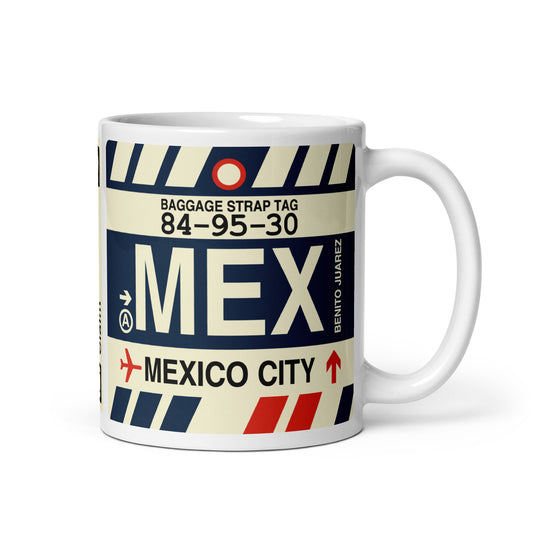 Travel-Themed Coffee Mug • MEX Mexico City • YHM Designs - Image 01