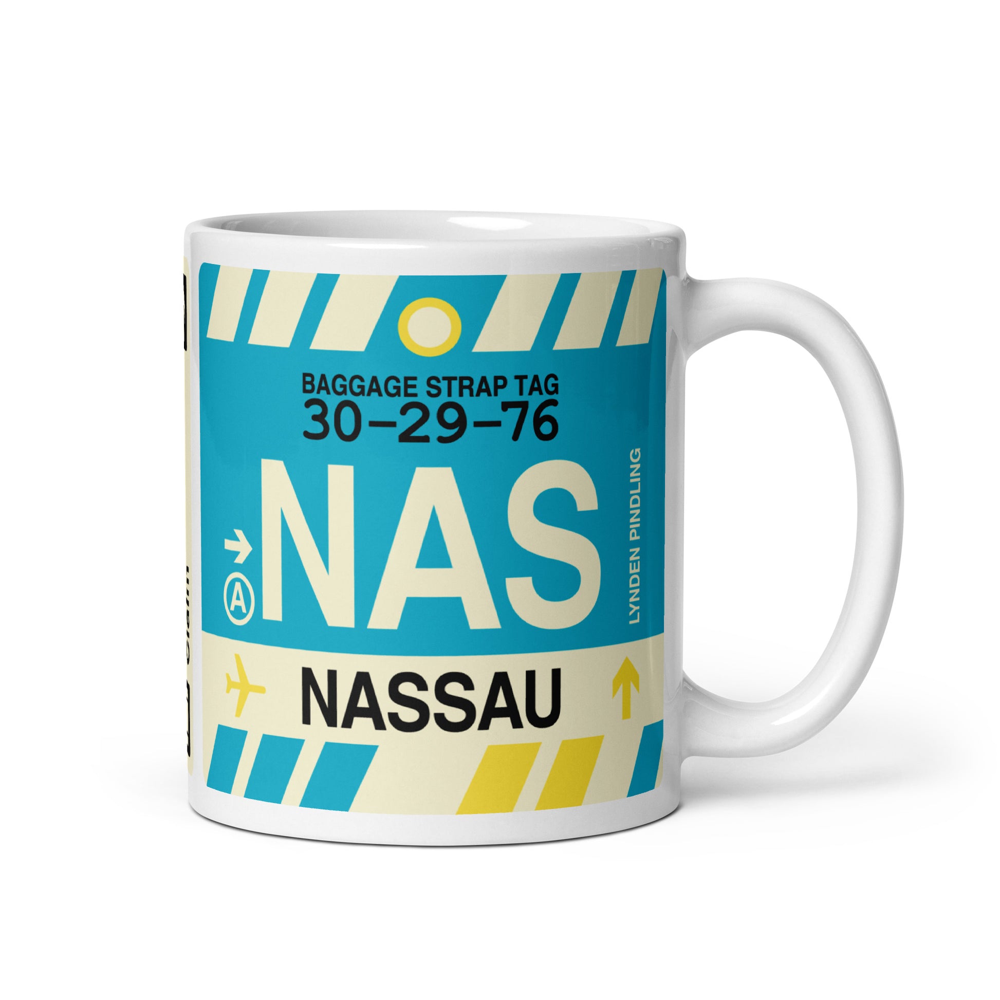 Travel-Themed Coffee Mug • NAS Nassau • YHM Designs - Image 01