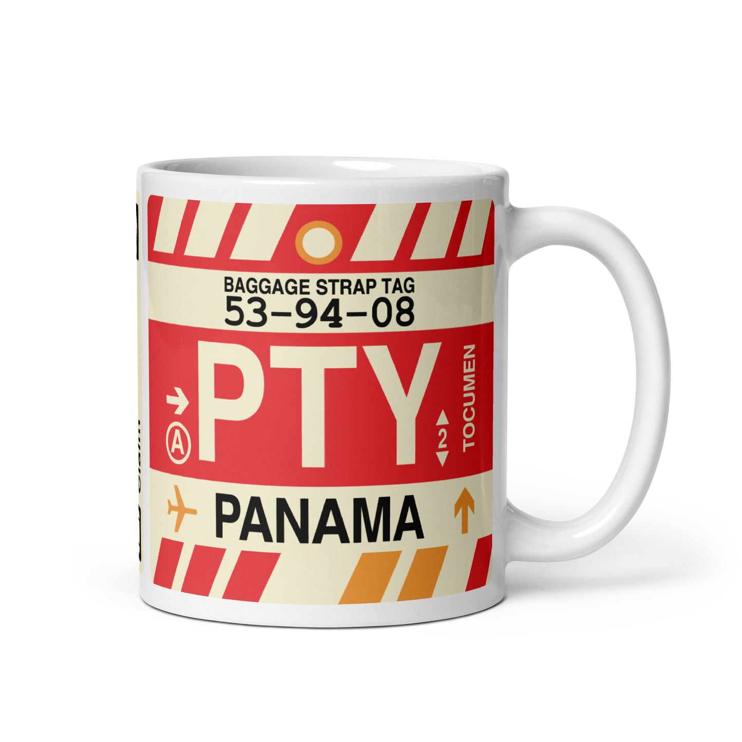Travel-Themed Coffee Mug • PTY Panama City • YHM Designs - Image 01