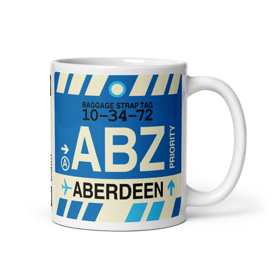 Travel-Themed Coffee Mug • ABZ Aberdeen • YHM Designs - Image 01