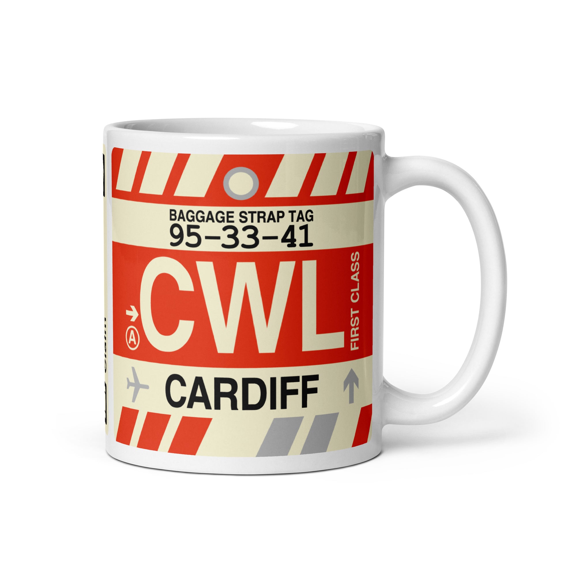 Travel-Themed Coffee Mug • CWL Cardiff • YHM Designs - Image 01
