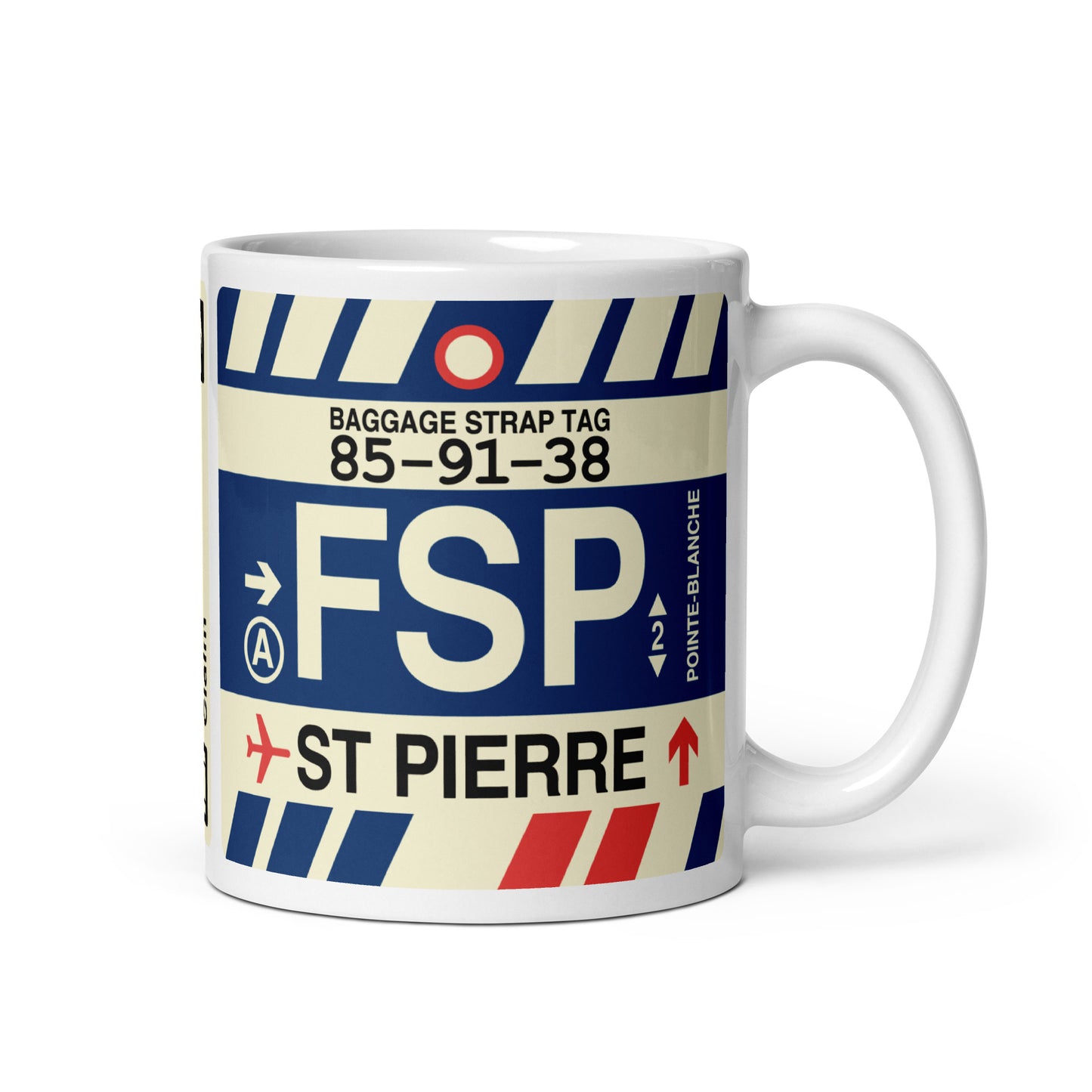 Travel-Themed Coffee Mug • FSP St-Pierre • YHM Designs - Image 01