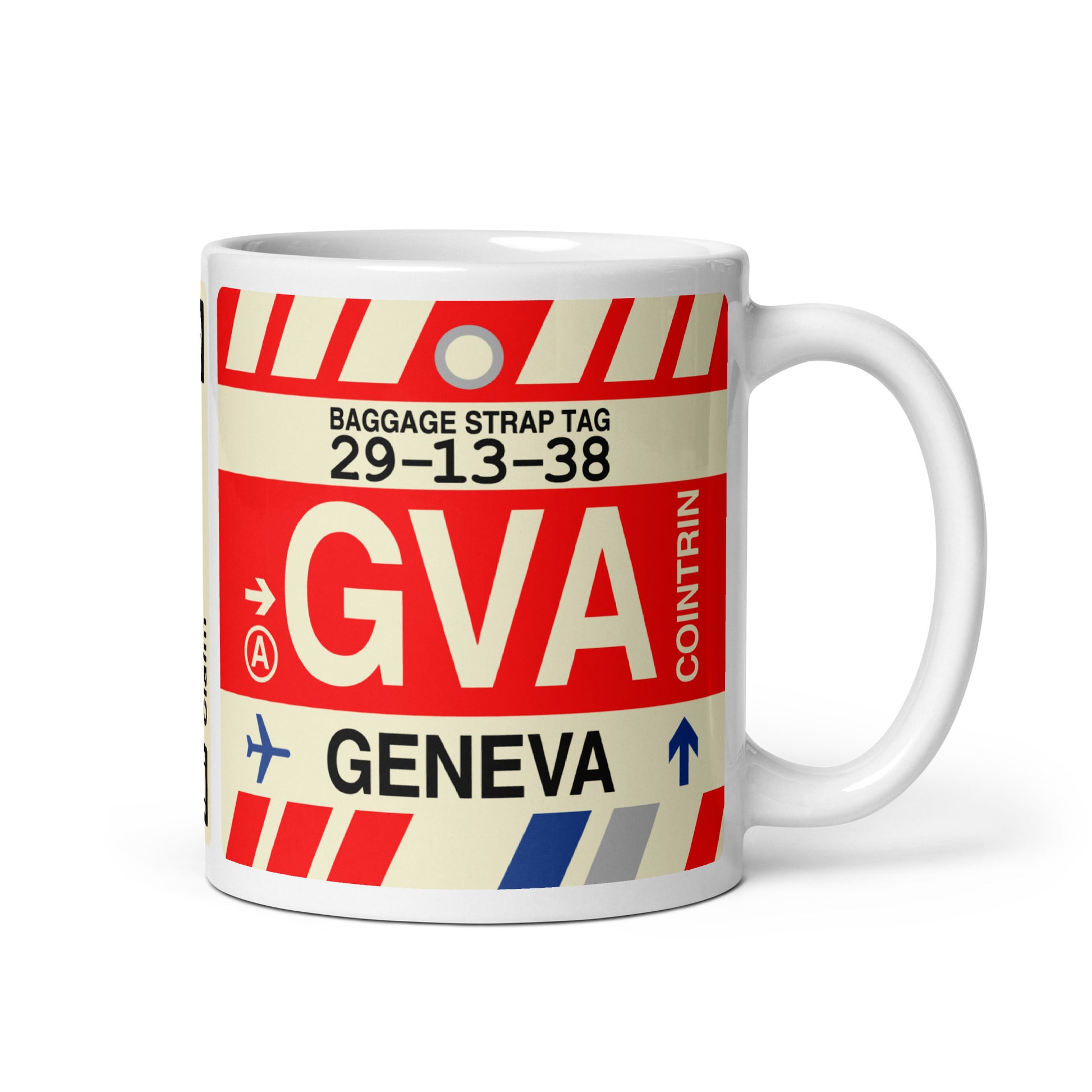 Travel-Themed Coffee Mug • GVA Geneva • YHM Designs - Image 01