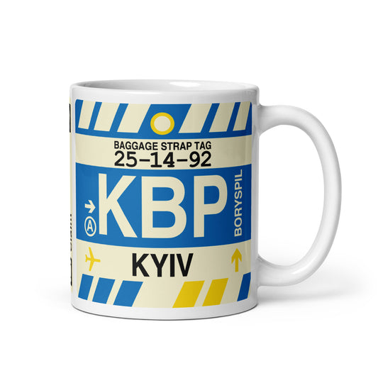 Travel Gift Coffee Mug • KBP Kyiv • YHM Designs - Image 01