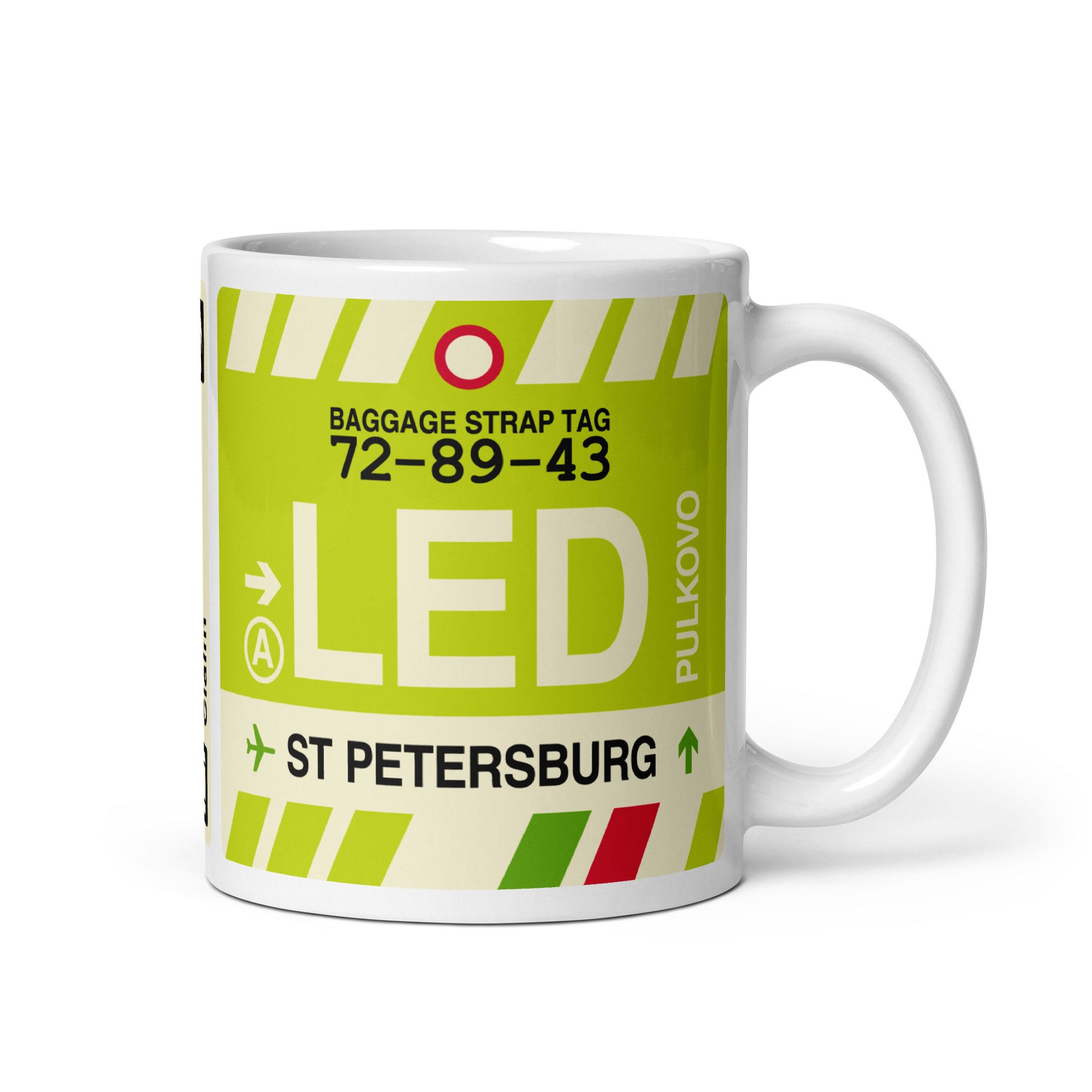 Travel Gift Coffee Mug • LED Saint Petersburg • YHM Designs - Image 01