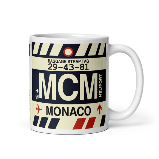 Travel Gift Coffee Mug • MCM Monte Carlo • YHM Designs - Image 01
