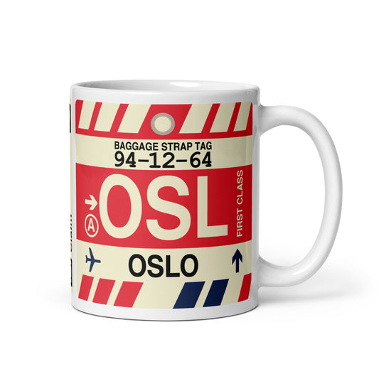 Travel Gift Coffee Mug • OSL Oslo • YHM Designs - Image 01