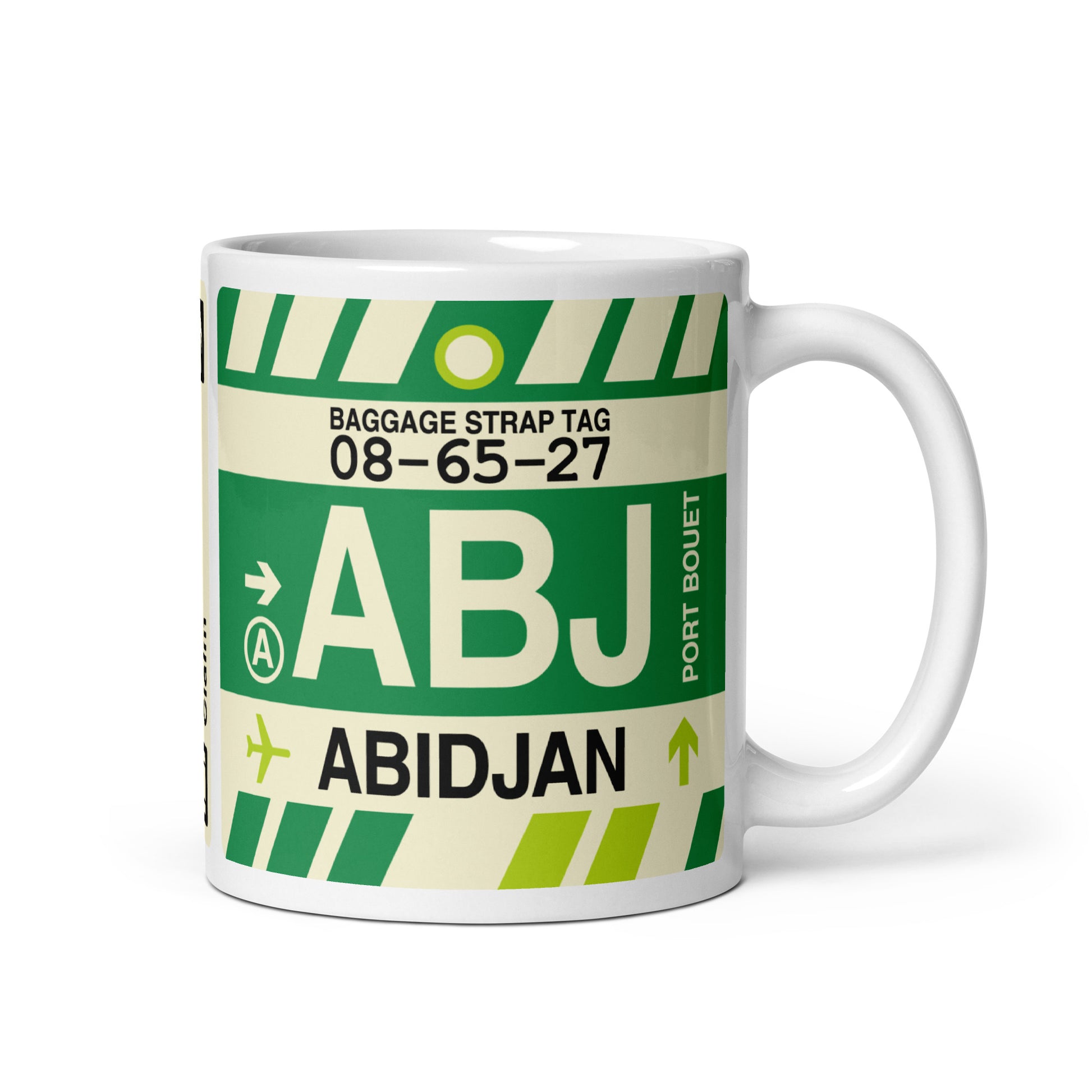 Travel Gift Coffee Mug • ABJ Abidjan Souvenir • YHM Designs - Image 01
