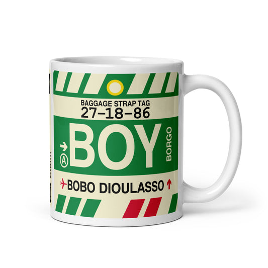 Travel Gift Coffee Mug • BOY Bobo Dioulasso • YHM Designs - Image 01