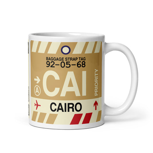 Travel Gift Coffee Mug • CAI Cairo • YHM Designs - Image 01