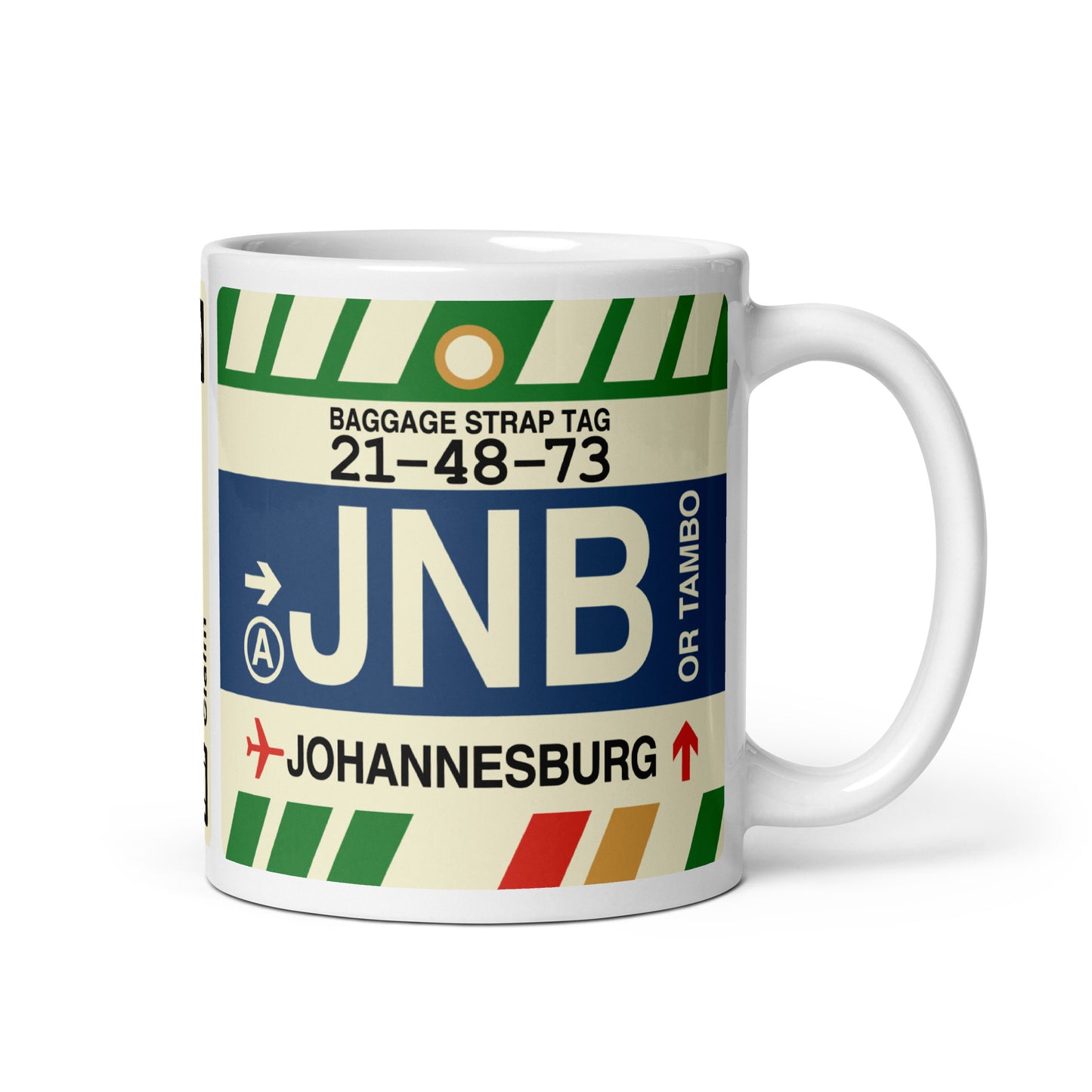 Travel-Themed Coffee Mug • JNB Johannesburg • YHM Designs - Image 01