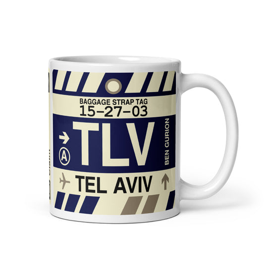 Travel-Themed Coffee Mug • TLV Tel Aviv • YHM Designs - Image 01