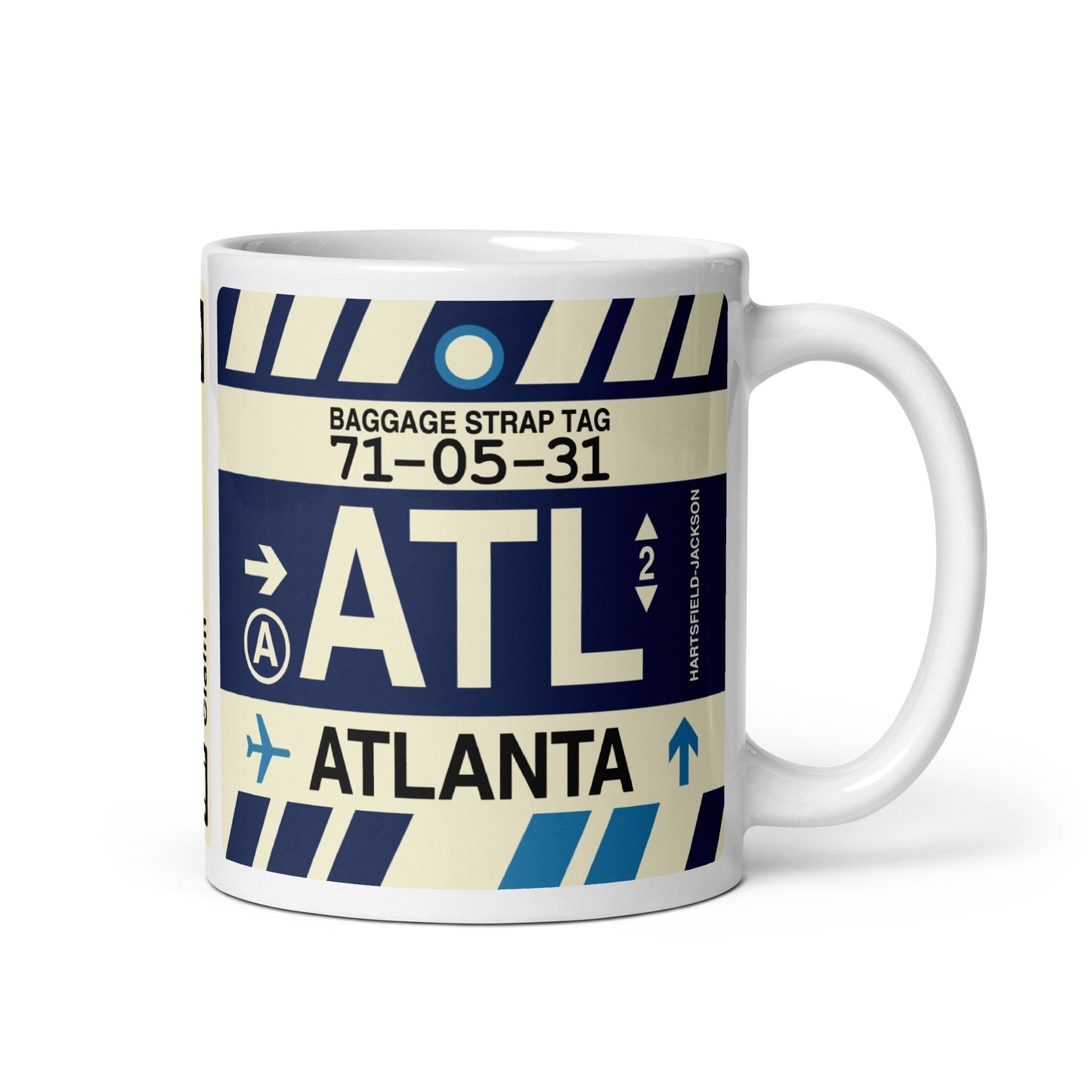 Travel-Themed Coffee Mug • ATL Atlanta • YHM Designs - Image 01