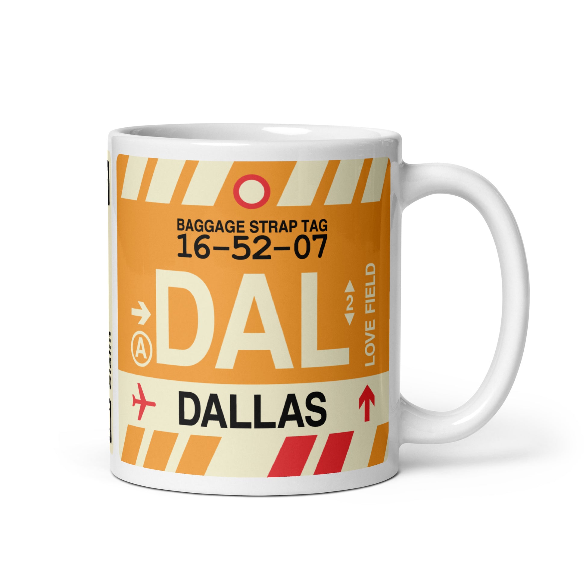 Travel-Themed Coffee Mug • DAL Dallas • YHM Designs - Image 01