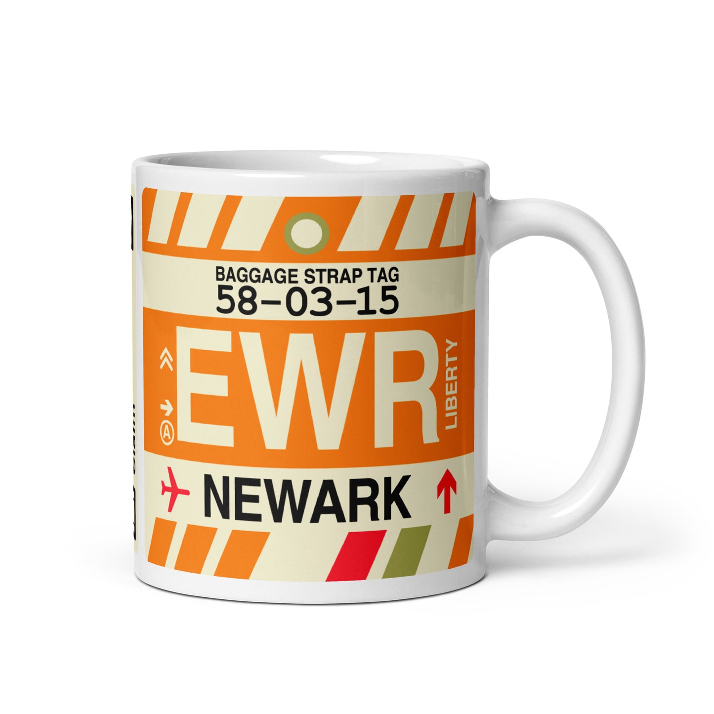 Travel Gift Coffee Mug • EWR Newark • YHM Designs - Image 01