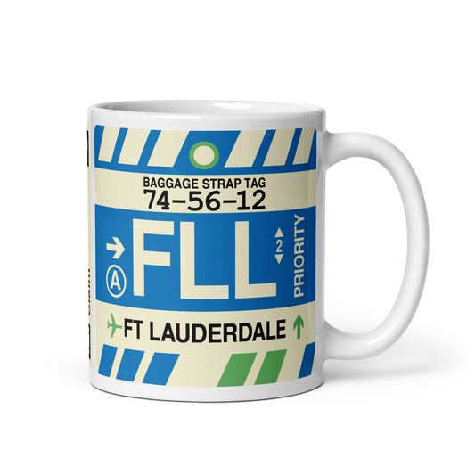Travel Gift Coffee Mug • FLL Fort Lauderdale • YHM Designs - Image 01