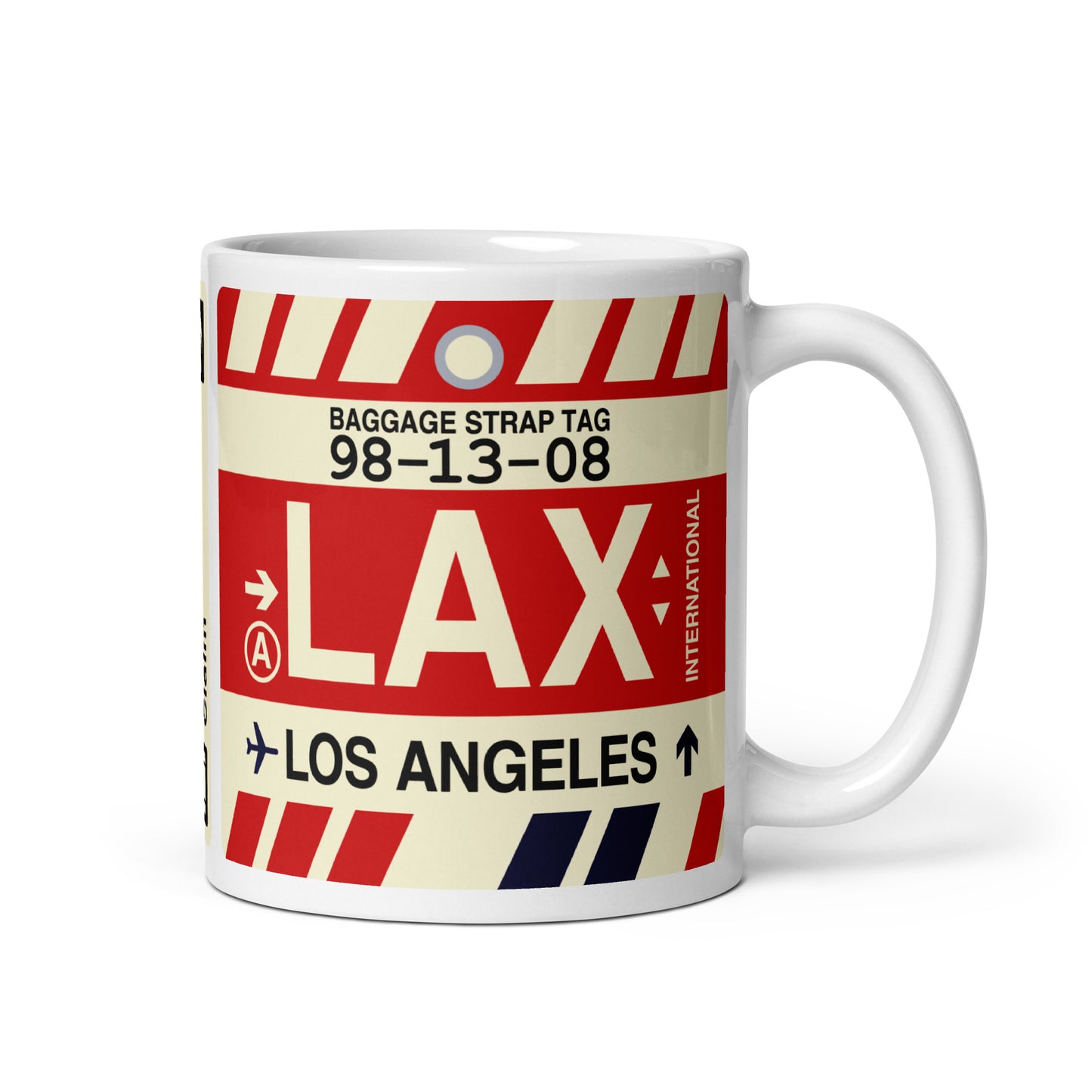 Travel Gift Coffee Mug • LAX Los Angeles • YHM Designs - Image 01