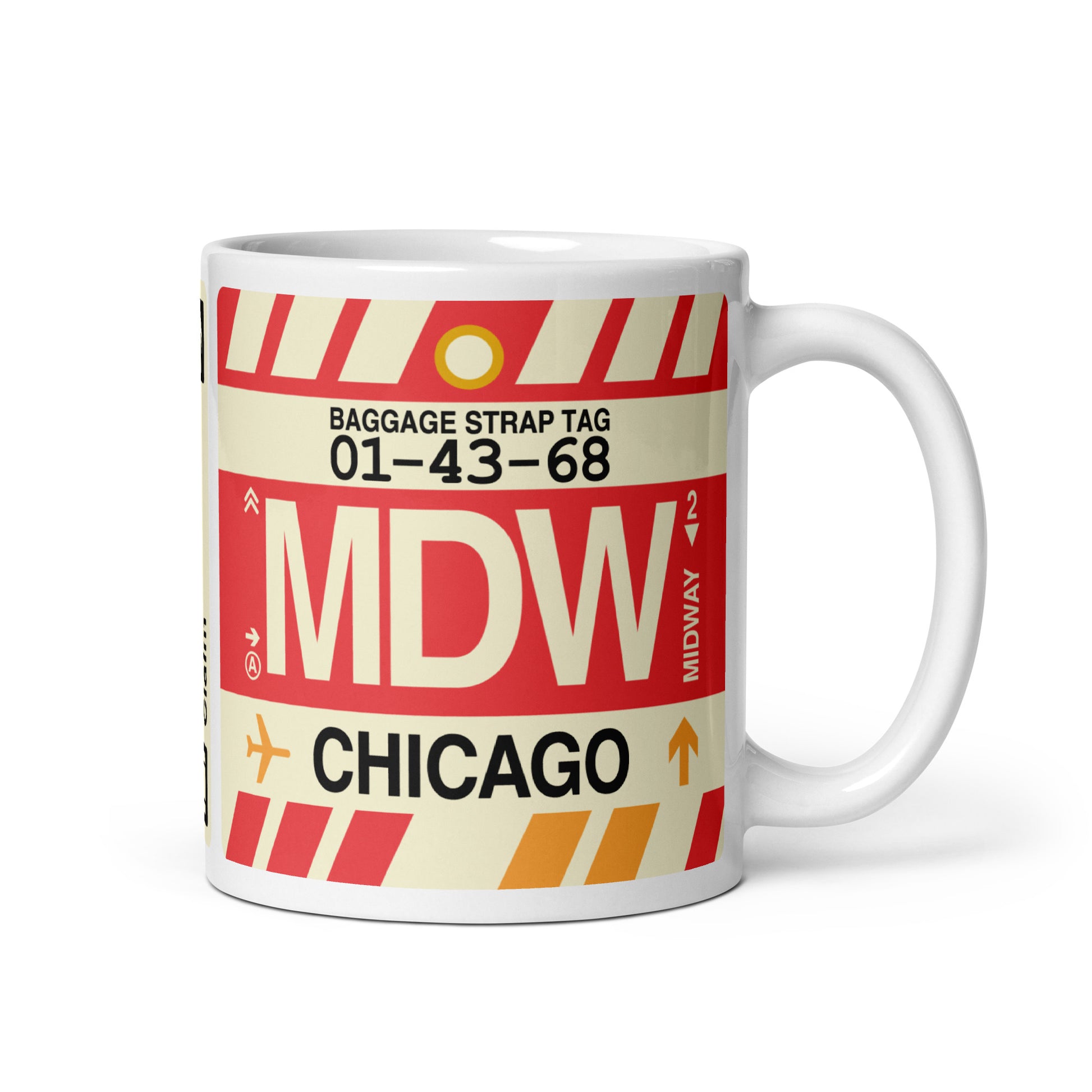 Travel Gift Coffee Mug • MDW Chicago • YHM Designs - Image 01
