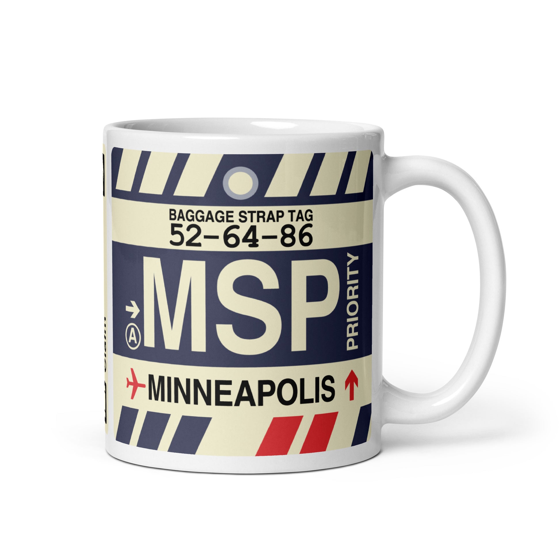 Travel-Themed Coffee Mug • MSP Minneapolis • YHM Designs - Image 01