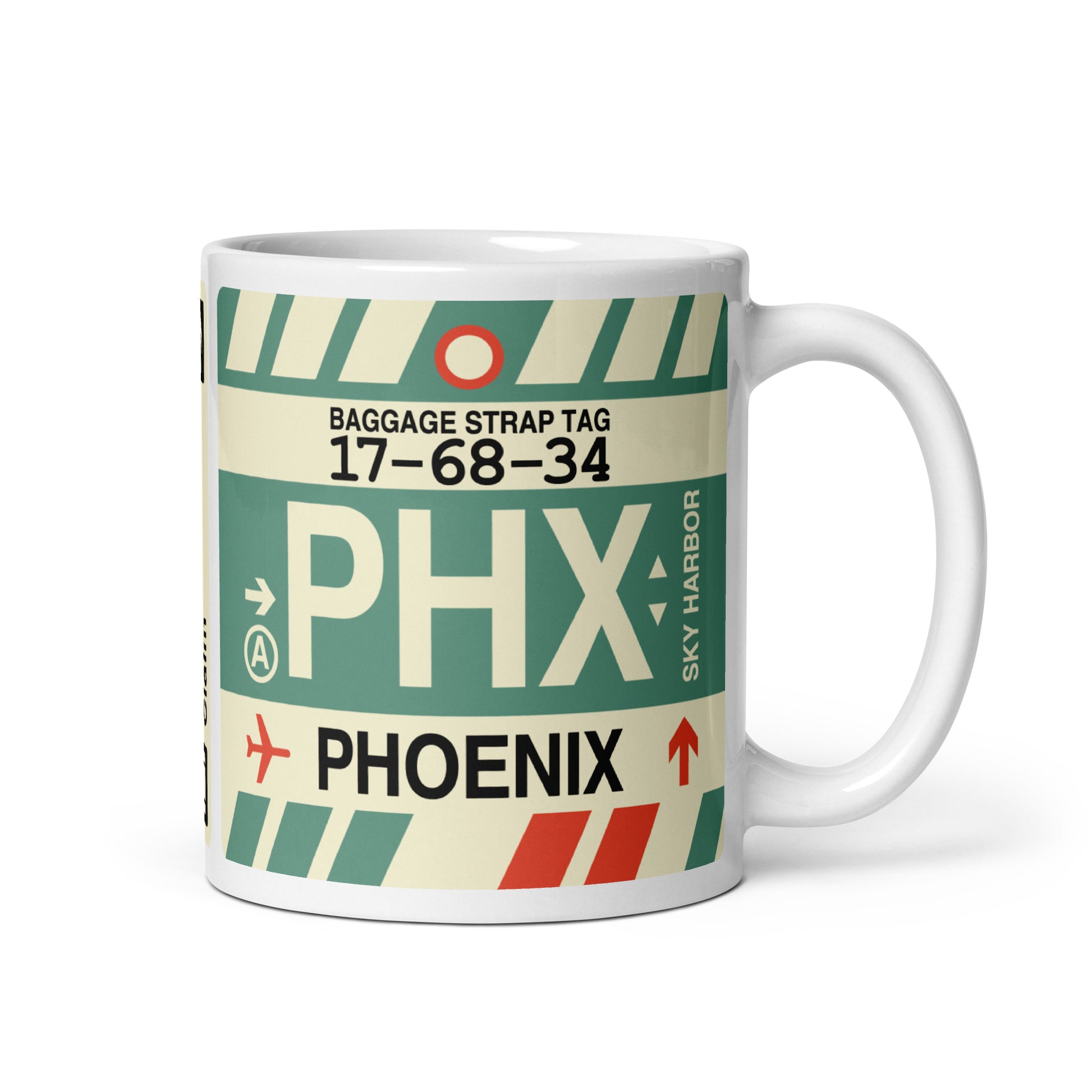 Travel-Themed Coffee Mug • PHX Phoenix • YHM Designs - Image 01