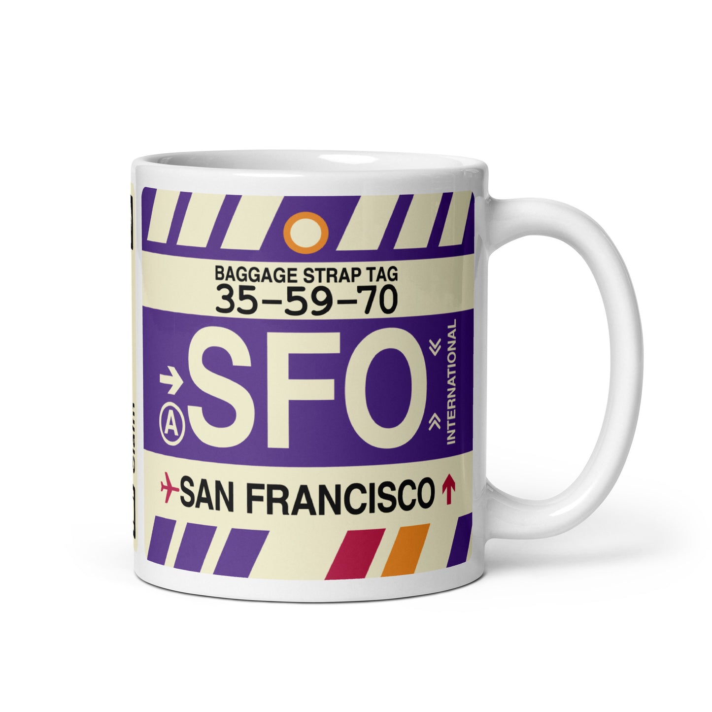 Travel Gift Coffee Mug • SFO San Francisco • YHM Designs - Image 01