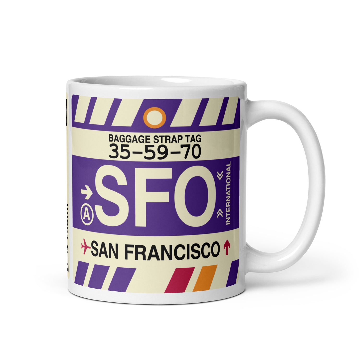 San Francisco California Coffee Mugs and Water Bottles • SFO Airport Code
