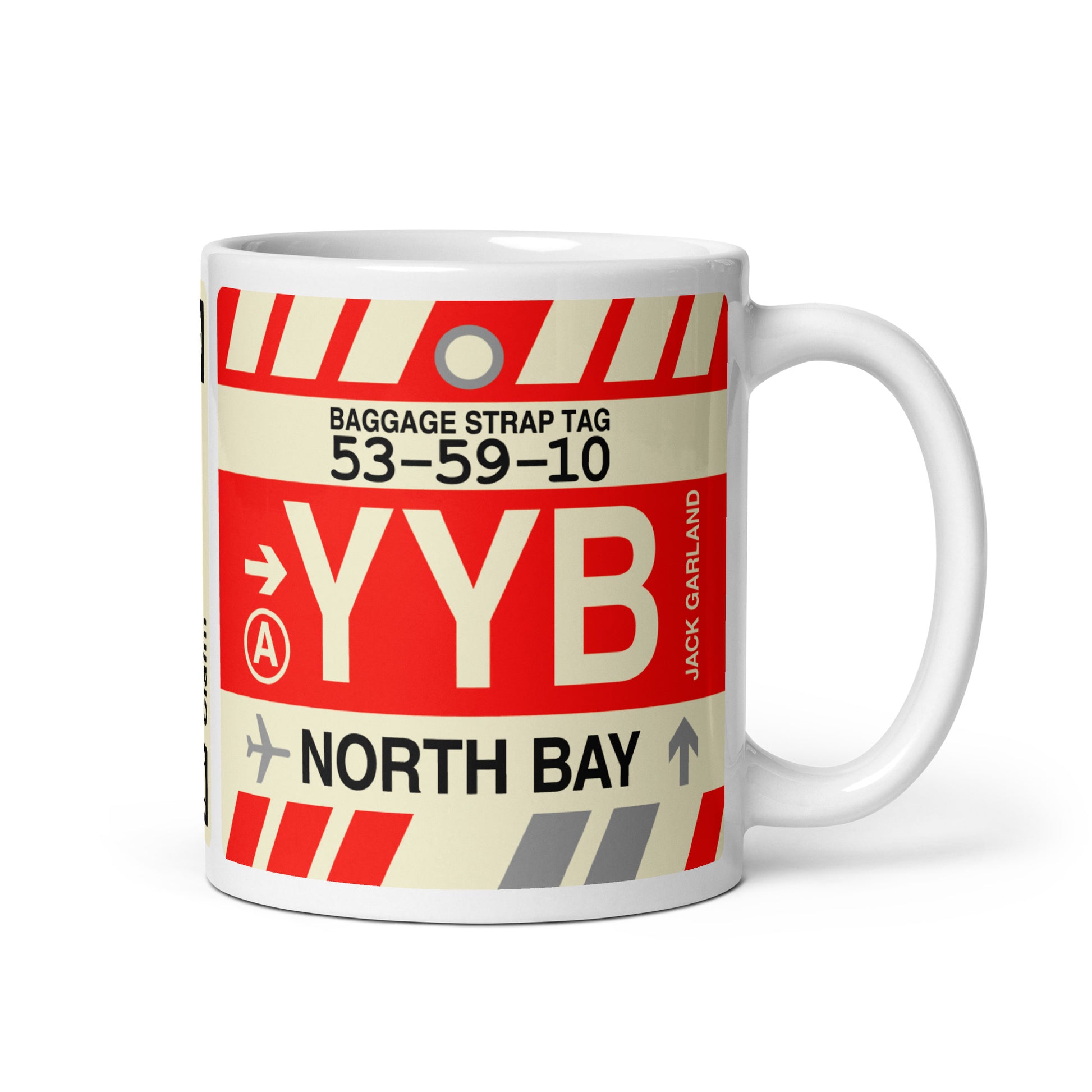 Travel Gift Coffee Mug • YYB North Bay Souvenir • YHM Designs - Image 01