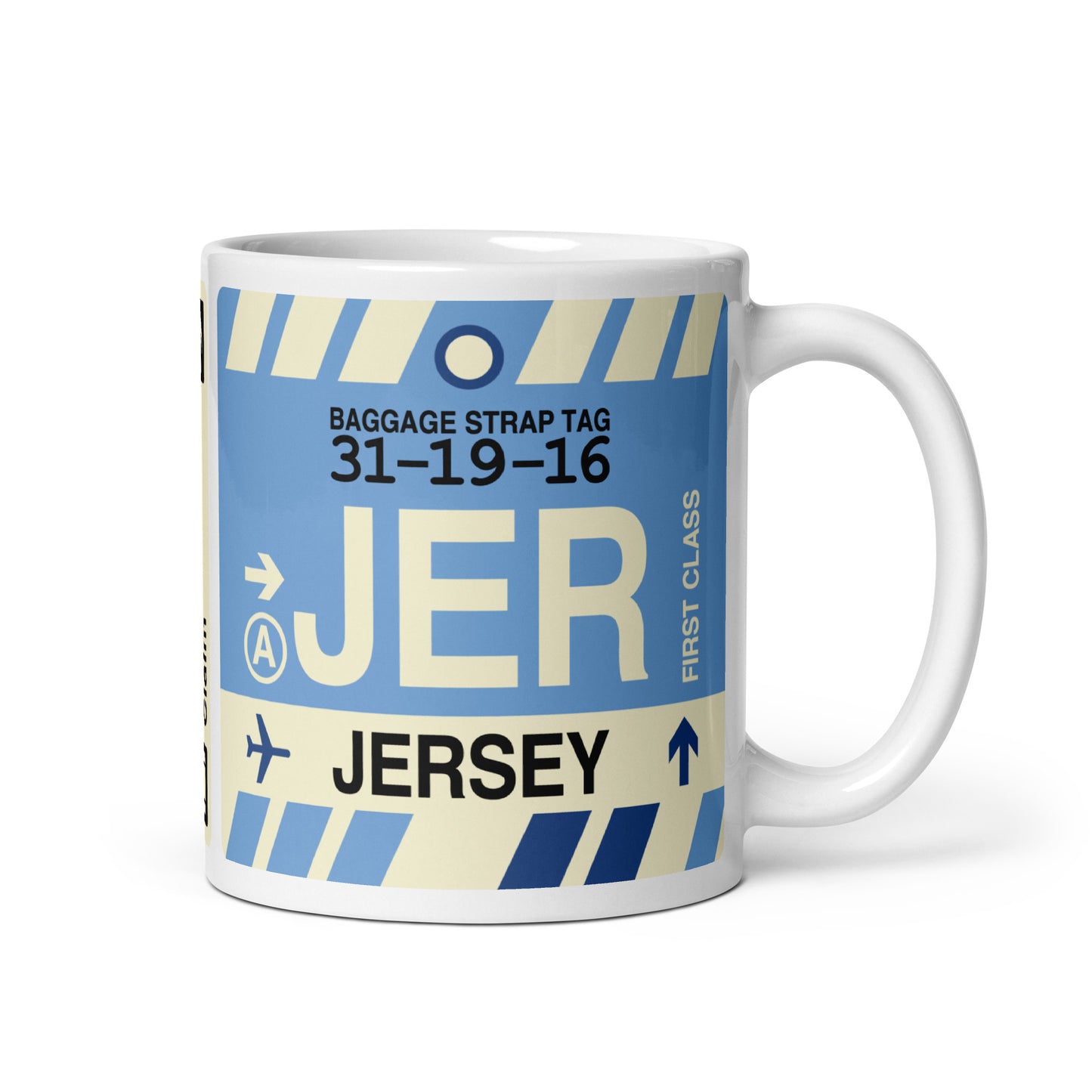 Travel-Themed Coffee Mug • JER Jersey • YHM Designs - Image 01