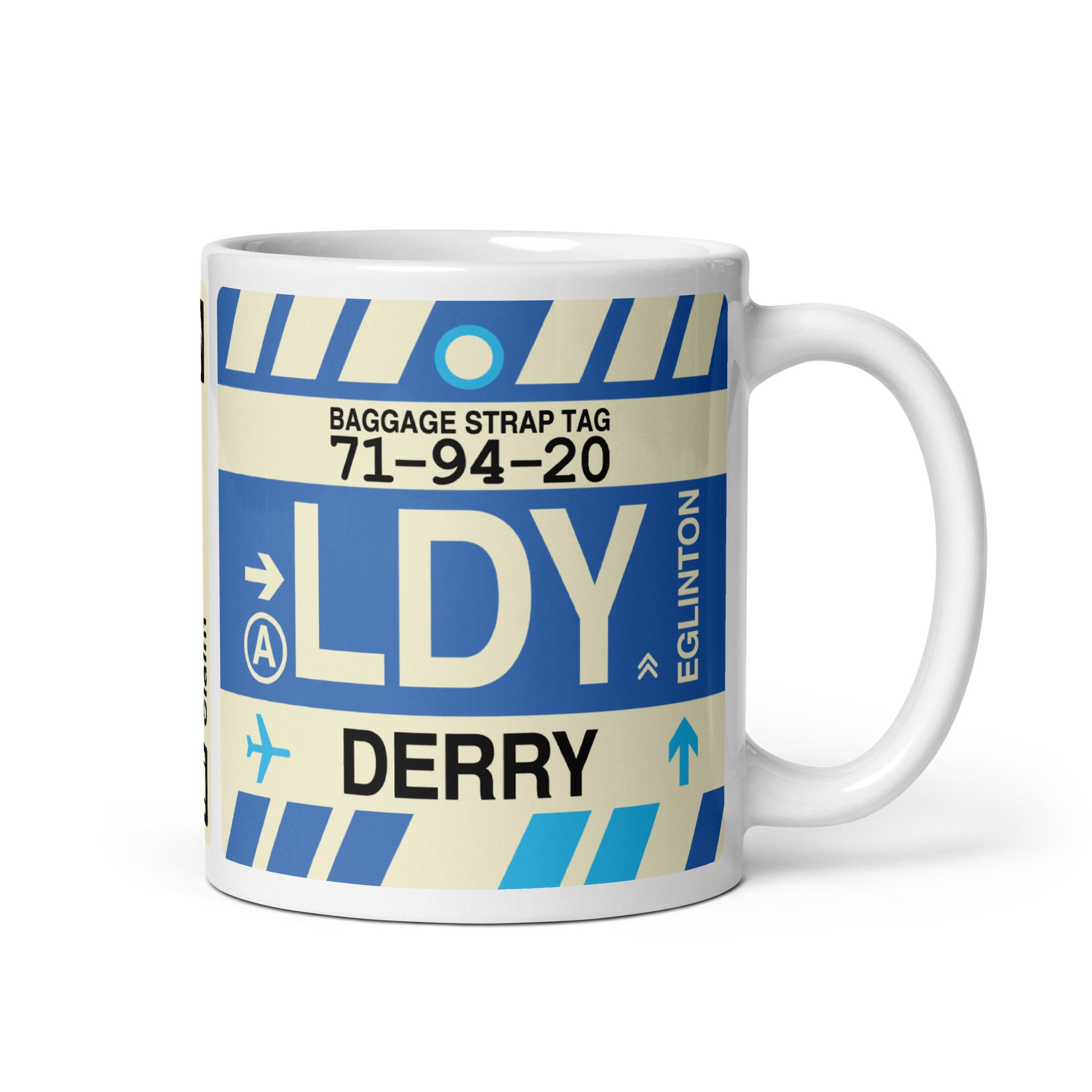 Travel-Themed Coffee Mug • LDY Derry • YHM Designs - Image 01
