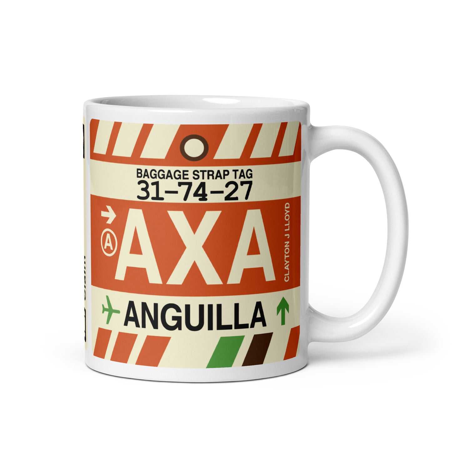 Travel Gift Coffee Mug • AXA Anguilla • YHM Designs - Image 01